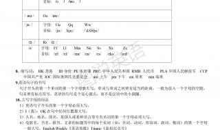 初一英语期末考试重点知识点